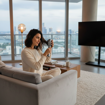 AuraCell GrowBrush Red Light Hair Growth Brush – 630nm LEDs for Thinning Hair & Scalp Health