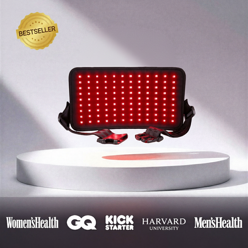 AuraCell Red Light Therapy Waist Belt with 660nm & 880nm Near-Infrared – Back Pain Relief & Body Toning