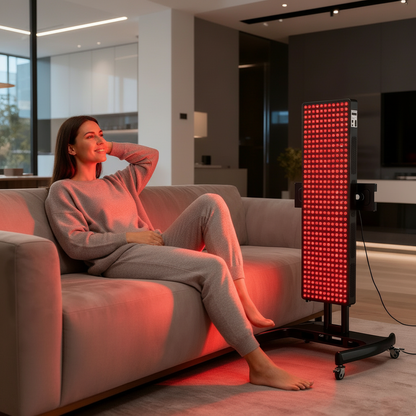 AuraCell Red Light Therapy Body Panel with 660nm & 850nm Near-Infrared – Full Back Pain Relief & Skin Tightening