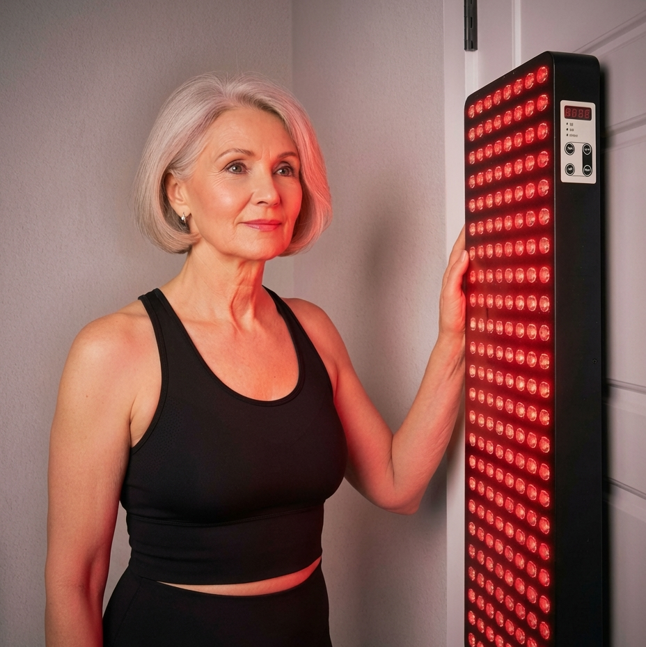AuraCell Red Light Therapy Body Panel with 660nm & 850nm Near-Infrared – Full Back Pain Relief & Skin Tightening