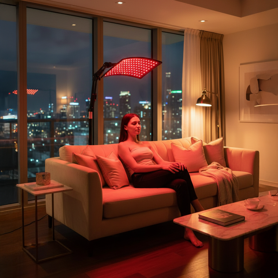 AuraCell RestorePanel Red Light Therapy Panel – 660nm & 850nm Near-Infrared for Pain Relief & Skin Rejuvenation