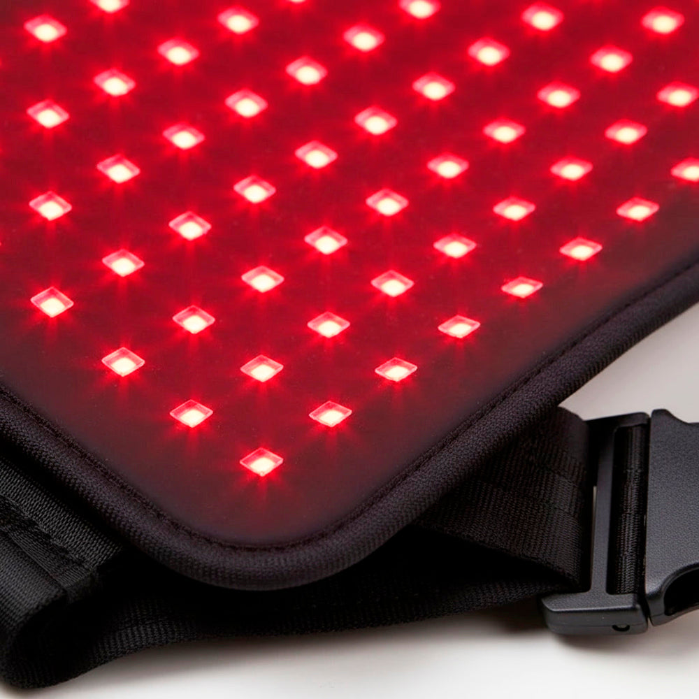 AuraCell Red Light Therapy Waist Belt with 660nm & 880nm Near-Infrared – Back Pain Relief & Body Toning