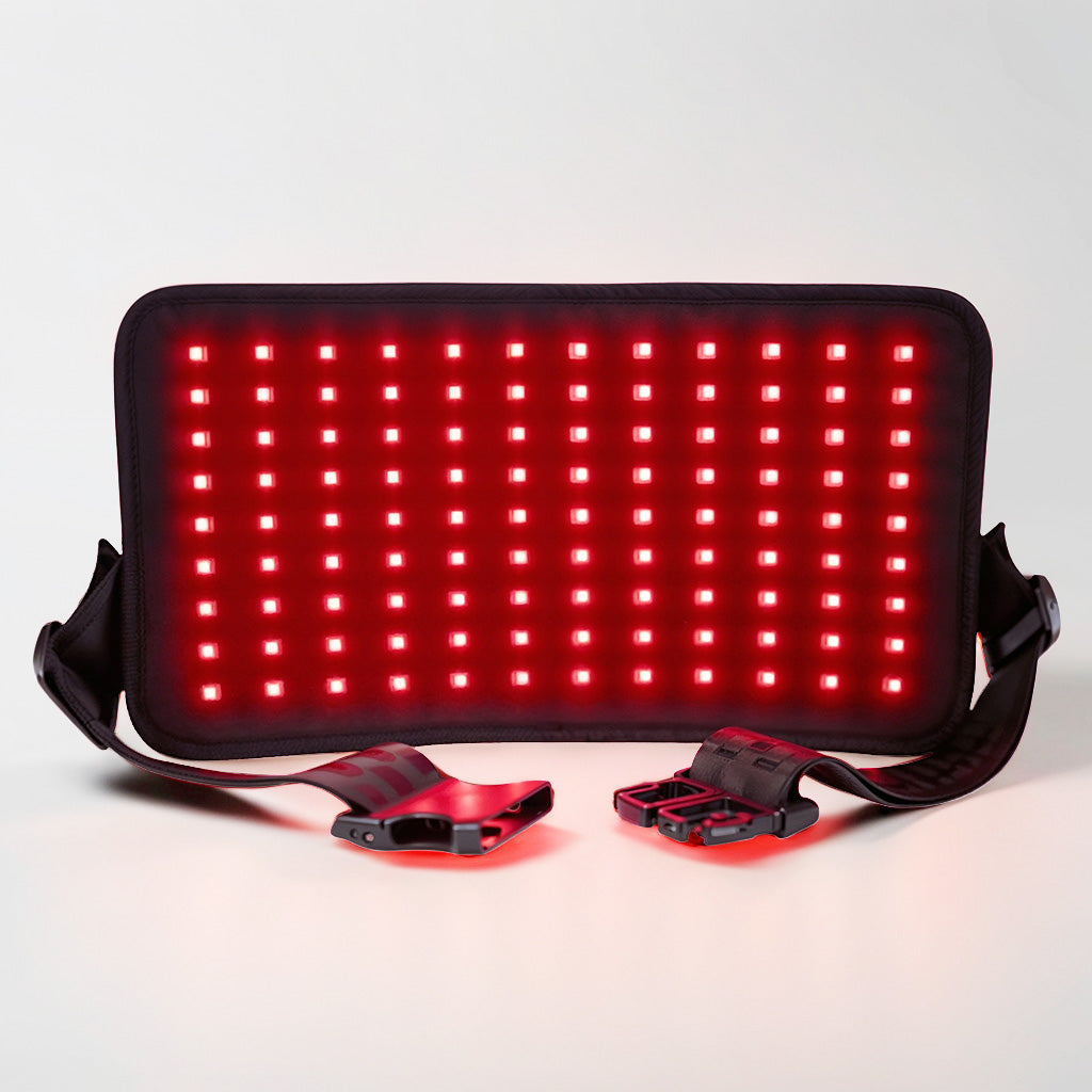 AuraCell Red Light Therapy Waist Belt with 660nm & 880nm Near-Infrared – Back Pain Relief & Body Toning