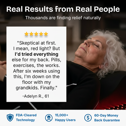 AuraCell RecoveryMat Red Light Therapy Mat – 660nm & 850nm Near-Infrared for Pain Relief & Skin Rejuvenation