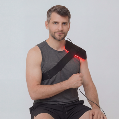 AuraCell Red Light Therapy Waist Belt with 660nm & 880nm Near-Infrared – Back Pain Relief & Body Toning