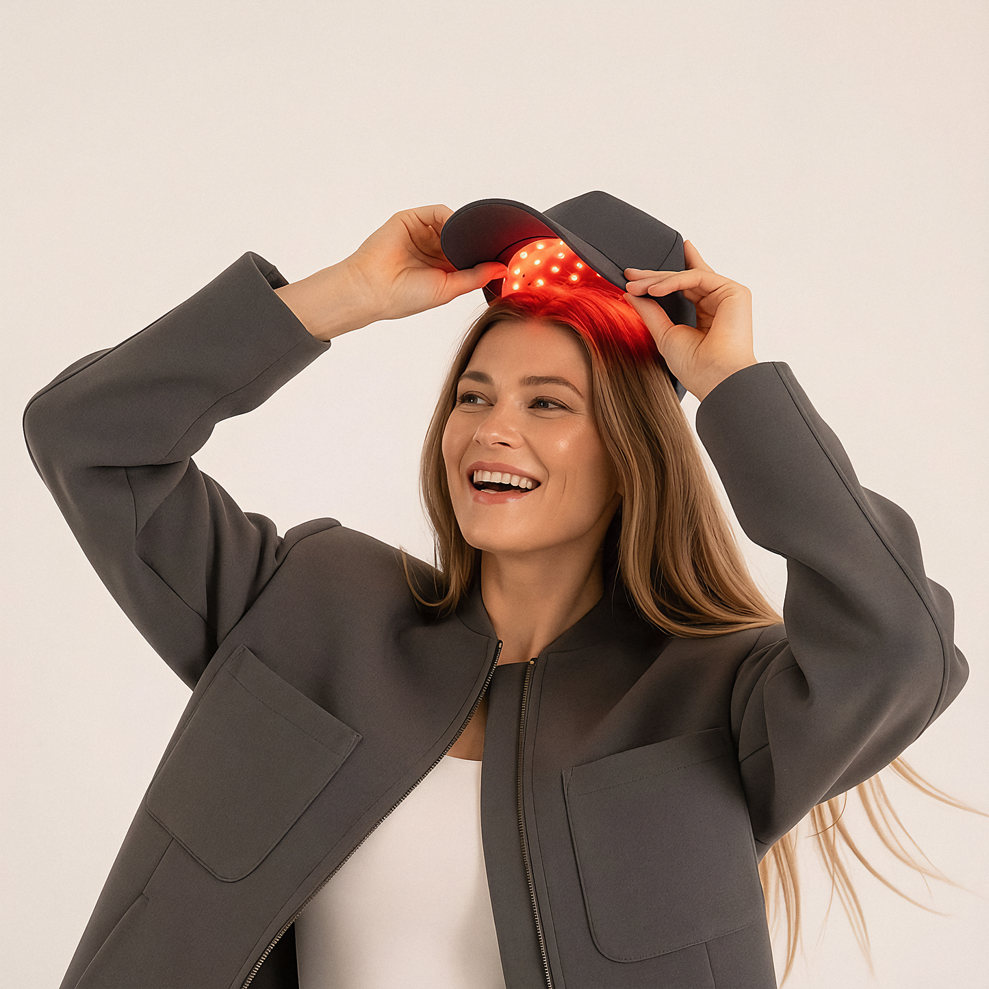 AuraCell GrowCap Red Light Hair Growth Cap – 660nm & 850nm Near-Infrared for Thinning Hair