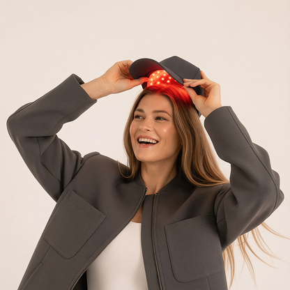 AuraCell GrowCap Red Light Hair Growth Cap – 660nm & 850nm Near-Infrared for Thinning Hair