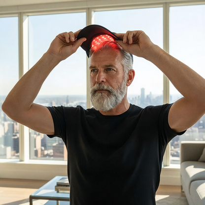 AuraCell GrowCap Red Light Hair Growth Cap – 660nm & 850nm Near-Infrared for Thinning Hair