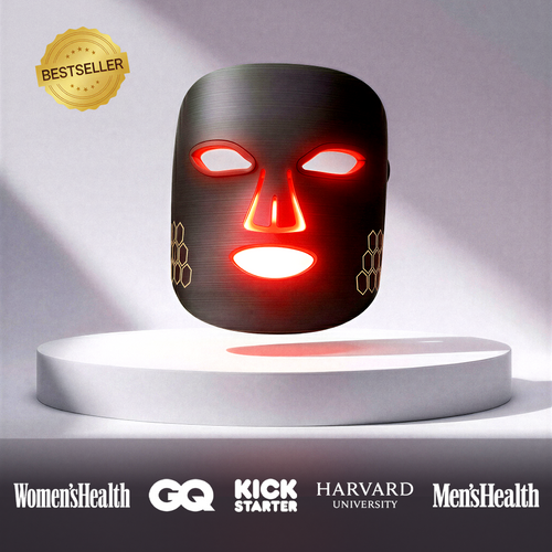 AuraCell Professional Dual-Spectrum LED Facial Mask - At-Home Light Therapy for Anti-Aging & Skin Repair